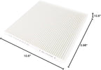 P609422 cabin air filter Compatible with Freightliner Cascadia, Columbia, Century Class,and Coronado Replaces AF26235, PA4857, P609422, wix 24318, abp n10g 91559, CAF24003, PA10181(set of 4)