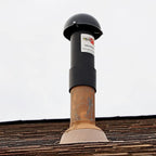 OdorHog Vent Stack Pipe Filter 4 Sizes, Black ABS with Mushroom Cap, Removes Outdoor Septic and Sewer Odors (4.0-inch)