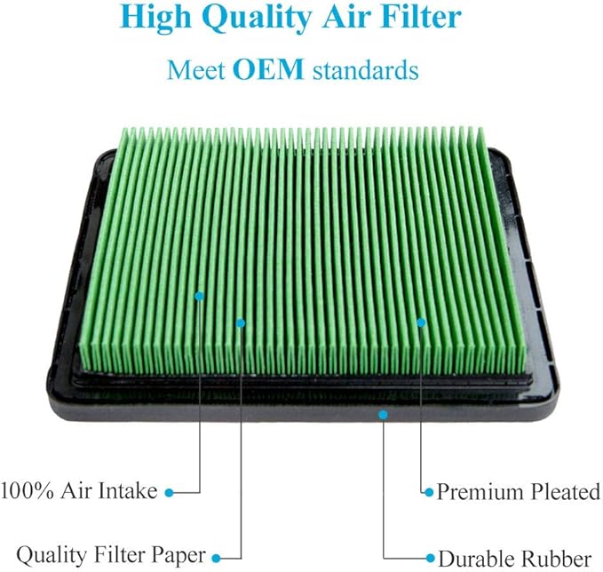 10Pack 17211-ZL8-023 Air Filter - Compatible with Honda GCV160 GC160 GCV190 GC190 Engine Husqvarna Craftsman Troy-Bilt Push Lawn Mower Tiller Air Cleaner