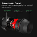 VIVOSUN Grow Tent Ventilation System, 4 Inch Inline Duct Fan with Speed Controller, 4'' Carbon Filter, and 8ft. Ducting Combo, Air Cooling and Filtration Kit for Grow Tent, Hydroponics