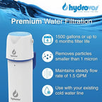Hydrovos DWSP Premium Microplastic Water Filter, NSF 401/53/42 Under Sink Drinking Water Filtration System, Direct Connect Kitchen/Bathroom Sink, Reduces PFOA, PFOS, Lead, Cysts, Asbestos, Chlorine