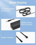 24V AC/DC Adapter Compatible with TOPPIN Comfy Air C2 Ture HEPA Air Purifier TPAP001 H13 TPAP-001 H-13 HEPA Air Filter Air Cleaner 24VDC 1.25A DC24V 1250mA Power Supply Cord Battery Charger