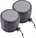 FABULETTA 2Pcs Grow Tent Vent Cover Set 4in 6in 8in Waterproof Oxford Cloth Mesh Duct Filter with Elastic Band and Fixed Buckle for Plant Greenhouse Airflow Dust and Pest Control(4in)