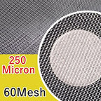 Fine Filter Mesh Nylon Fabric, Recycling Screens for Kitchen Filtration Food Wine 80-500 Mesh(60mesh 250micron,1x10 meter)