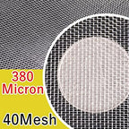 Fine Filter Mesh Nylon Fabric, Recycling Screens for Kitchen Filtration Food Wine 80-500 Mesh(40mesh 380micron,1x1 meter)