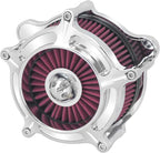 HDBUBALUS Motorcycle CNC Spike Air Cleaner Air Filter Intake System Filter (D-For M8 Touring 17-23,Trike 17-25,Softail 18-24)