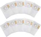 5-Layer Electrostatic Fleece 197903-8 Filter Bags With Rubber Seal For 36V 18V X2 Backpack Vacuum XCV05 XCV09 XCV10 Dust Collection 4-Pack ﻿(10 PACK)