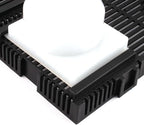 XMHF Plastic Aquarium Undergravel Filter Board Air Pump Line Hose Tube 20 Pcs Black
