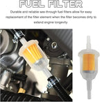 2 PCS Gas Inline Fuel Filters with Magnet, Inline Gas Fuel Filter for Motorcycle Lawn Mower Small Engine, 1/4" and 5/16" Fuel Filter Fit Snowmobiles, Tractors, Car Accessories (2PCS)