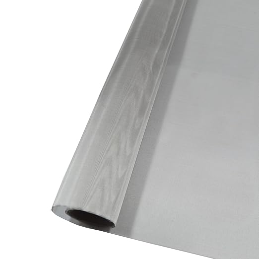 304 Stainless Steel Mesh 200Mesh, 15.7"x47.2"(40x120cm) Metal Mesh Screen, Woven Fine Wire Mesh Easy to Cut for Filter Mesh, Filtration Cloth and DIY Project