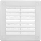 Vent Systems 3" x 3" (Opening Dimensions) - Pack of 5 - White Plastic Soffit Vent Cover - Durable Flat Square Air Vent Grille with Mesh Screen - Ventilation Grill Wall & Ceiling Indoor & Outdoor