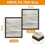 3-Stage Filtration Replacement Filters for M-T Air Scrubber, MERV-10 Pre-Filter, HEPA Filter & Carbon Filter Set (3 Pack) For Clean Air & Odor Control