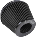 KYOSTAR Universal 6" (152mm) High-Flow Air Filter, Reusable Cone Cold Air Intake, High Performance, Washable, Clamp-On Car High Flow Air Kit, Flange Diameter: 6 Inch, Filter Height: 6.2 Inch, Black