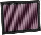 K&N High-Flow Original Lifetime Engine Air Filter: Increase Power: Premium, Washable: Compatible with 2015-2024 Ford/Volkswagen: Endeavour, Everest, Ranger, Ranger Raptor, Amarok, 33-3086