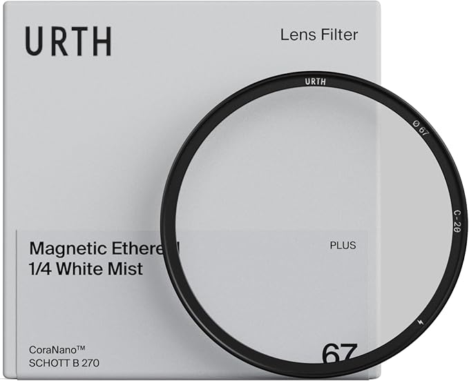 Urth 72mm Magnetic Ethereal White Mist ¼ Diffusion Lens Filter (Plus) — Cinematic Effect, 20-Layer Nano-Coated Light Dispersing Particles
