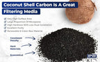 IPW Industries Inc. - Activated Charcoal Coconut Shell Water Filter, Carbon Media for Aquarium, Drinking Water & Air Filtration, 15 Lbs Bulk Granular