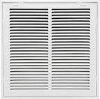 14"W x 14"H [Duct Opening Size] Steel Return Air Filter Grille - Removable Face/Door for 1 inch Filters -HVAC Vent Cover Grill - White [Outer Dimensions: 16 5/8"W X 16 5/8"H]
