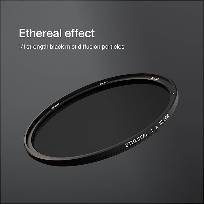 Urth 49mm Magnetic Ethereal Black Mist ¹⁄₁ Diffusion Lens Filter (Plus) — Cinematic Effect, 20-Layer Nano-Coated Light Dispersing Particles