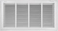 24"W x 12"H [Duct Opening Size] Steel Return Air Filter Grille - Removable Face/Door for 1 inch Filters -HVAC Vent Cover Grill - White [Outer Dimensions: 26 5/8"W X 14 5/8"H]