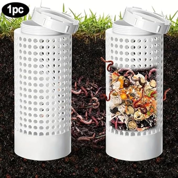 Underground Compost Bin - Efficient Farm Drainage Filter Garden Fish Pond - Sustainable Kitchen Waste Composting (200mm)(200mm)