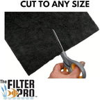 Carbon Fine Filter Media, 3/8" Thick, 12" x 12" Pads, 6 Pack, Perfect for Aquariums, Ponds or Water Gardens, Made in USA