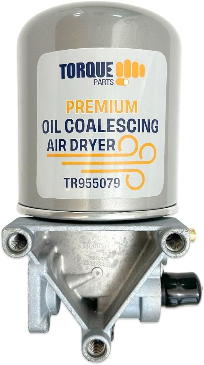 Torque R955079 Air Dryer with Coalescing Cartridge Compatible with Meritor Wabco System Saver Volvo 1200P SS1200P SS1200P Series (Replaces Meritor R955300, 955300, 955079, Haldex 955079CX) (TR955079)
