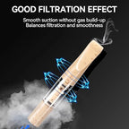 Cigarette Filters Wheat Straw 12pcs Cigarette Holder Reusable Clean Tar Tobacco Filter with Multi-Filtering for Standard Size Cigarettes Ø8mm,Slim Cigarettes Ø6mm and Ø5mm