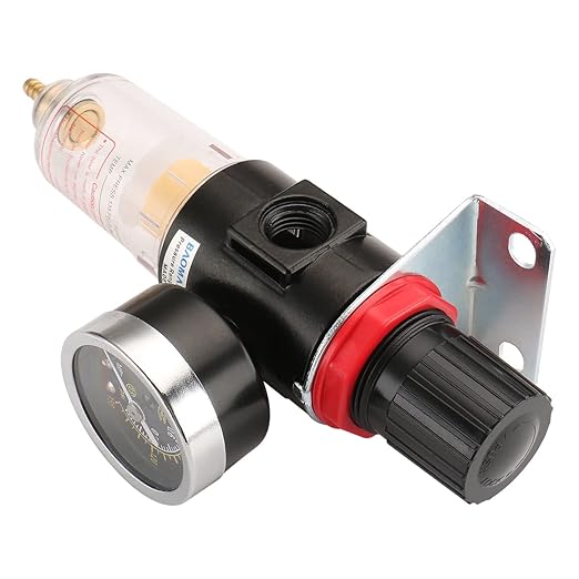 Baomain Pneumatic Filter Regulator AFR-2000 1/8"PT Air Treatment Unit w Pressure Gauge
