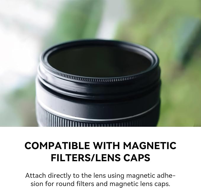 Kase 67mm Magnetic Adapter Ring, Aviation Aluminum 0.5s Snap-On Frame for CPL/ND/UV Filters, No Light Leak & Vignette, Ultra-Thin Stackable for DSLR Mirrorless Wide-Angle Vlog