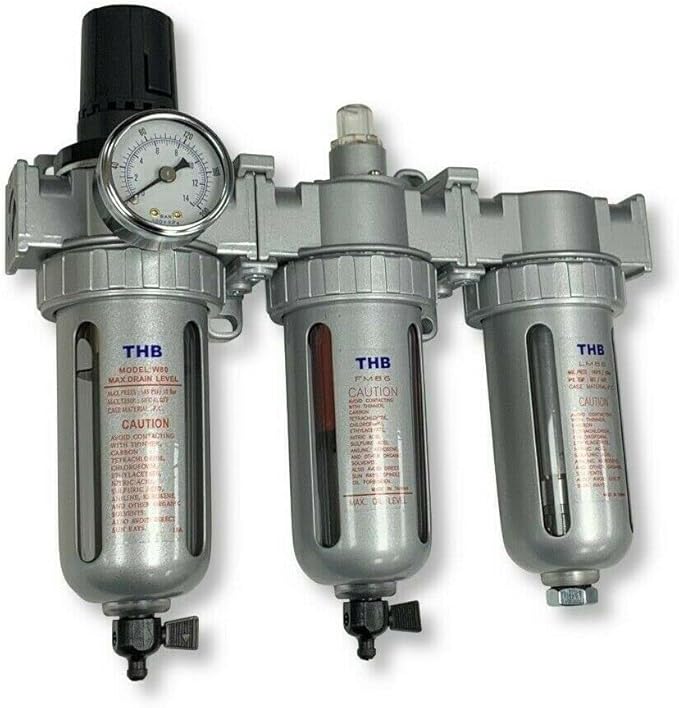 3/8" COMPRESSED AIR FILTER REGULATOR/DESICCANT DRYER/COALESCING FILTER