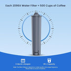 GLACIER FRESH Water Filter Compatible with Jura 71794 Claris Smart+ Filter Cartridge, Fits E6, E8, Z8, Z6, J6, ENA8 Coffee Machines, NSF/42 Certified, 2 Pack