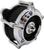 Harley Air Cleaner Turbine Intake Chrome Filter Kit Cnc Cut for Motorcycle Dyna 2000 - 2017 Softail 2000 - 2015 Touring 2000 - 2007 Fitment - B (Gray)