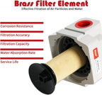 RIH 1/2" NPT Air Dryer for Compressor, Air compressor water separator,air compressor filter,AF4000-04 Manual Drain,5 Micron Brass Element, Poly Bowl 0-150 psi 5μm