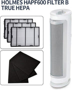 3PCS HAPF600 Air Filter and Pre Filter Replacement for Holmes Air Purifier HAP615 HAP625 HAP650 HAP725 HAP750 HAP1625 HAP1650 HAP1750, for GE 106633 106643 106653 106569 106853