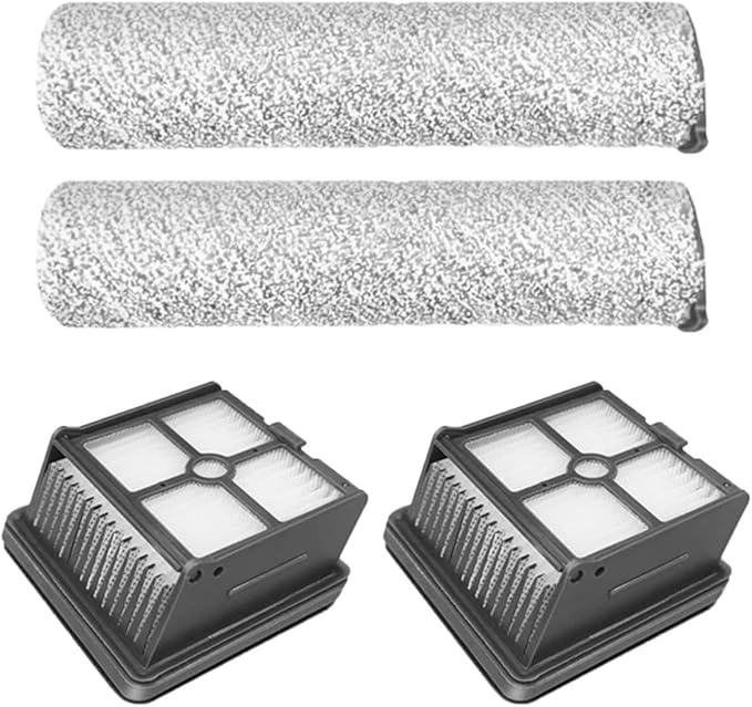 Hand-held Floor Scrubbers Roller Brush Hepa Filter Parts。Compatible For Tineco Floor One S3 / IFloor 3 。Wet Dry Vacuum Cleaner Replacement Spare (Color : Set D)