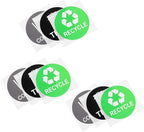 9pcs Trash Can Classification Stickers Decals for Trash Sorting for Home Recycling Bins