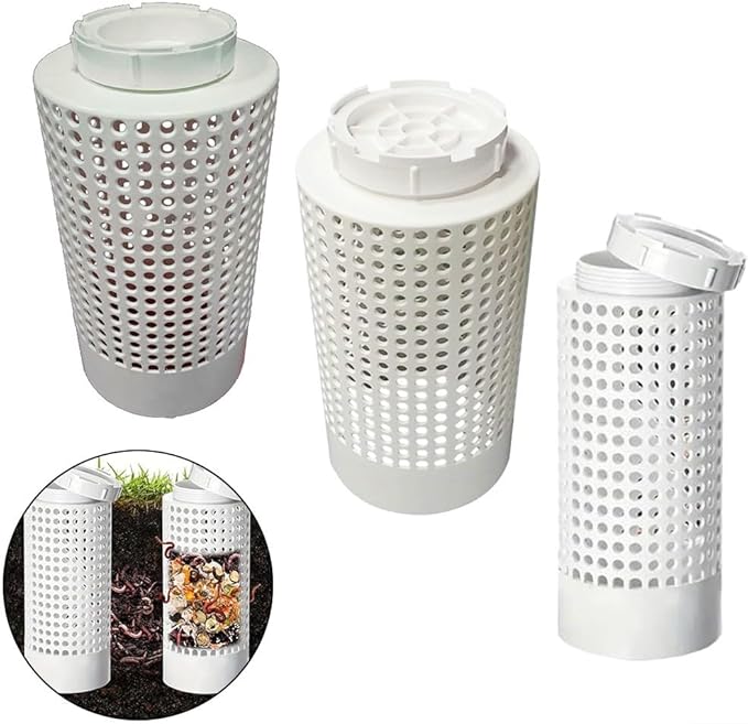 Underground Compost Bin - Efficient Farm Drainage Filter Garden Fish Pond - Sustainable Kitchen Waste Composting (200mm)(75mm)