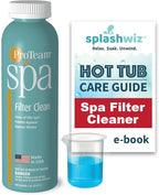 SplashWiz Proteam Spa Filter Clean - Spa Filter Cleaner for hot tub - Hot tub Filter Cleaner Soaking Solution Hot Tub Chemicals Care Guide - Made in USA (1 pt)