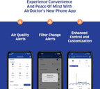 AIRDOCTOR 3500i SMART Air Purifier for Living Rooms & Bedrooms. 3 Stage Filtration with Pre-Filter, UltraHEPA, Carbon/VOC. Captures Particles 100x Smaller Than HEPA Standard