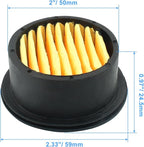 Hordion 6PCS Air Compressor Filter Elements, Air Compressor Intake Filter Silencer Elements Sound Muffler Elements Replacement Parts for Blowers Generators Exhaust Ports