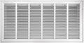 30"W x 14"H [Duct Opening Size] Steel Return Air Filter Grille - Removable Face/Door for 1 inch Filters -HVAC Vent Cover Grill - White [Outer Dimensions: 32 5/8"W X 16 5/8"H]