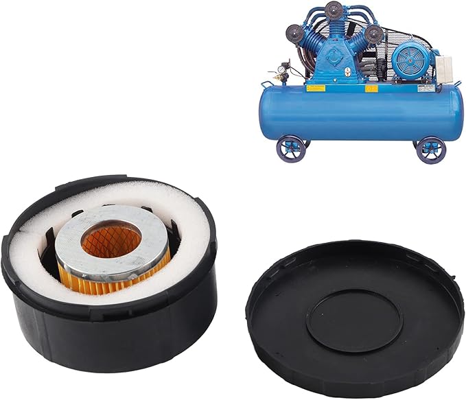 2pcs Air Compressor Filter 3/4 25mm Noise Reducer for Screw & Piston Compressors