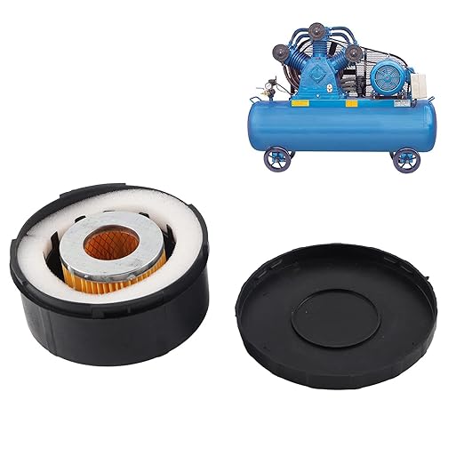 Air Compressor Filter, 3/4 25mm Air Compressor Air Filter Intake Dia 80mm, Air Compressor Silencer for Screw Compressor Piston Compressor