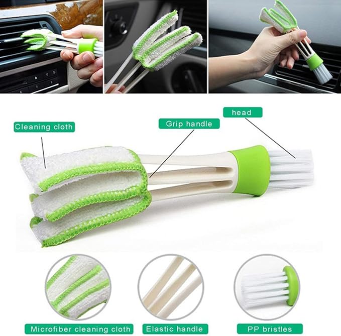 VILLCASE 8pcs Window Groove Cleaning Brush Set Stiff Bristles for Wet and Dry Use, Narrow Slot Scrubber Brushes for Window Tracks and Gaps, Household Cleaning Tools for Home and Office