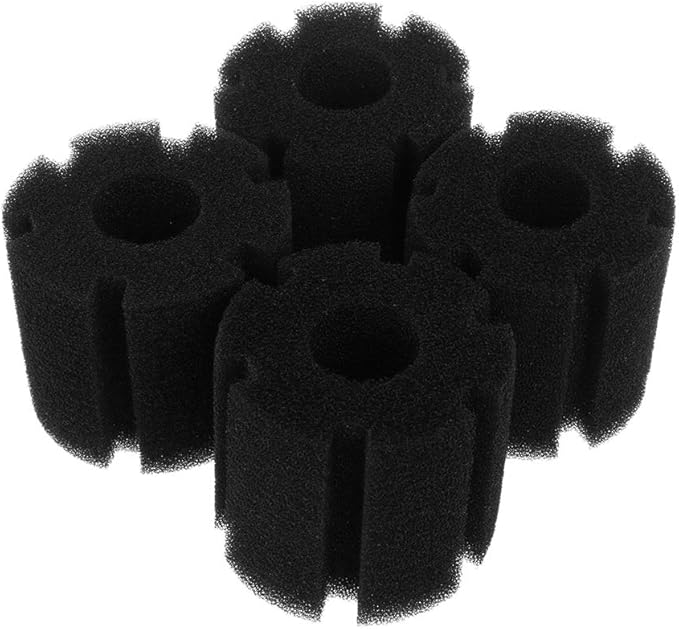 4 Pcs Aquarium Filter Sponges Replacement Media for Biological and Mechanical Aquariums Sponge for Water Bio Sponge Filter Media Pad Cut-to-fit Foam
