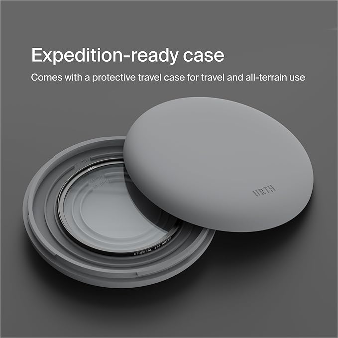 Urth 82mm Magnetic Ethereal White Mist ¼ Diffusion Lens Filter (Plus) — Cinematic Effect, 20-Layer Nano-Coated Light Dispersing Particles