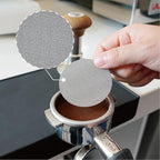 watchget 53mm Espresso Puck Screen Lower Shower Screen 1mm Thickness 150μm Metal Coffee Filter 316 Stainless Steel Reusable Espresso Screen for 54mm Portafilter Filter Basket(53mm(1mm thick))