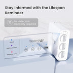 Waterdrop TSU 0.01 Micron Ultra Filtration Under Sink Water Filter System, 3-Stage Tankless Under Sink Water Filtration System with Faucet, Smart Panel, Not Lower TDS, Drilling Required