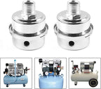 2 PACK Air Compressor Silencer Filter, Metal Air Compressor Intake Filter Sound Muffler Silencer for Air Compressor, Silencer, Fliter (1/2 PT 20MM)