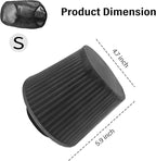 Cold Air Intake Filter Cover,Thickened Dustproof Air Filter Cover Provides Comprehensive Protection,Universal Car Accessries Air Filter Sock Fit for High Flow Cone Air Filter (Small)